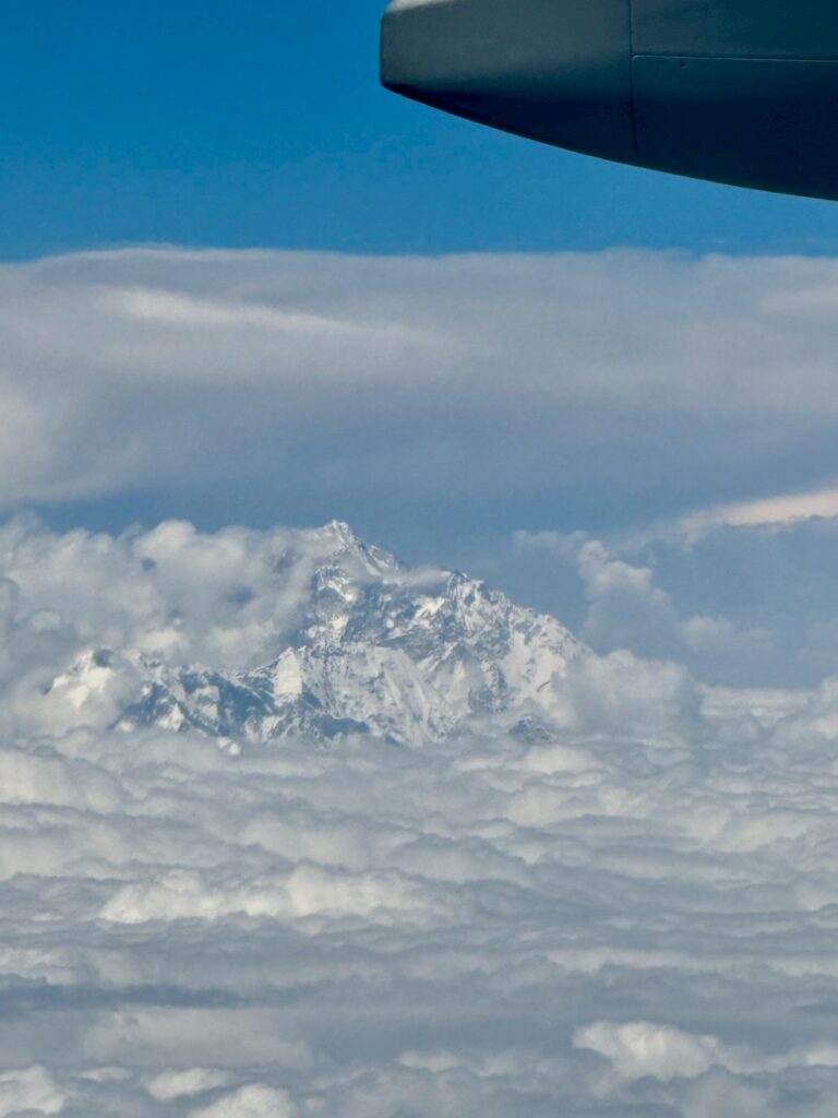 タイに向かう飛行機からの風景