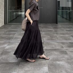 relume(JOURNAL STANDARD)のコットンボイルクリンクルティアードスカート