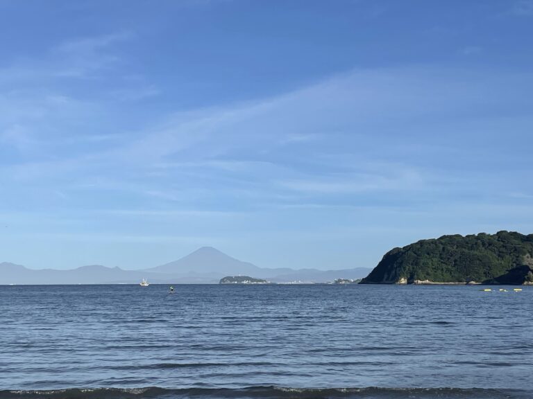 朝の海