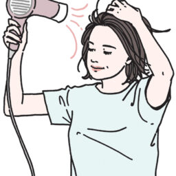 地肌をしっかり乾かすことを意識して