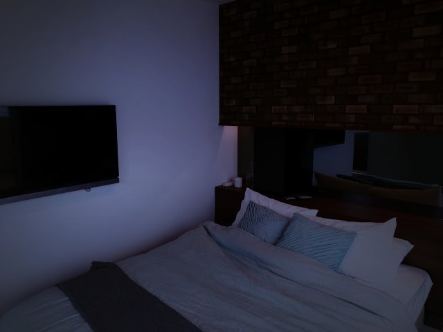 夜の寝室