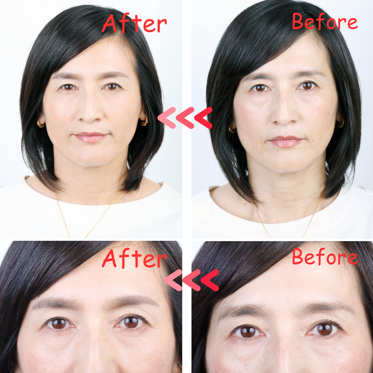 眉毛のbefore→after