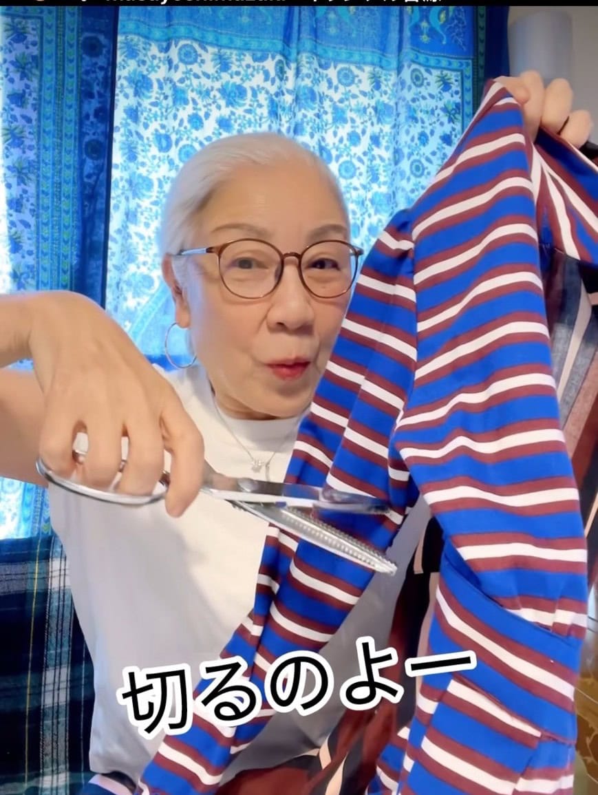 島崎真代さんのリメイク服