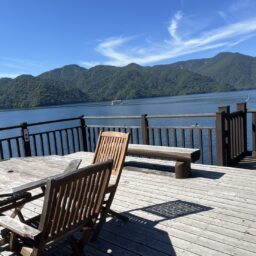 ボートハウスからの中禅寺湖