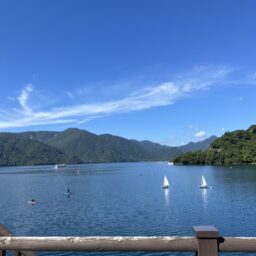 ボートハウスからの中禅寺湖