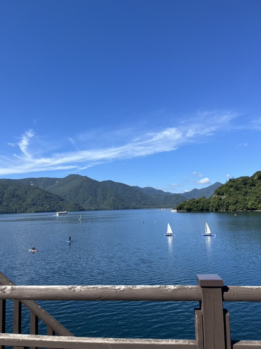 ボートハウスからの中禅寺湖