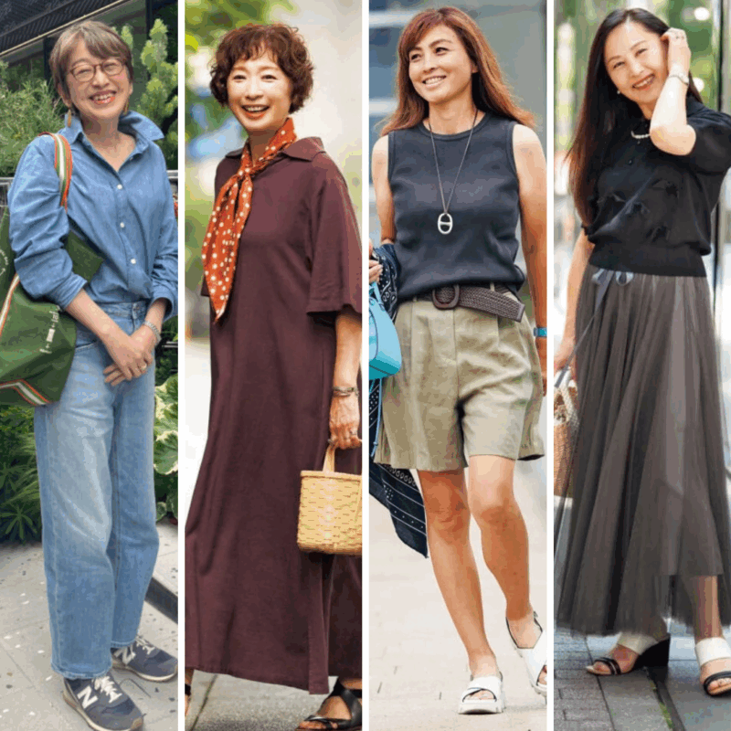 【60代お手本スナップ】小物使いで差をつける！60代おしゃれを底上げする着こなし4選