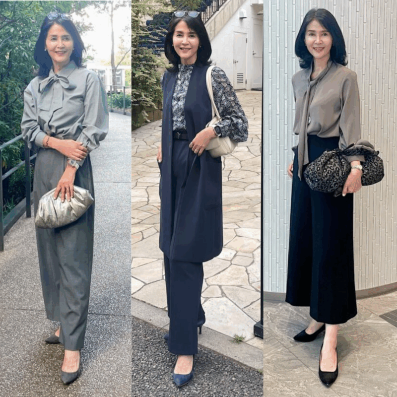 【60代ファッション】「GU」「ユニクロ」「H&M」プチプラＭＩＸでトレンドも楽しむ！秋の大人コーディネート3選