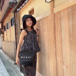 西谷さん京都散策コーデ