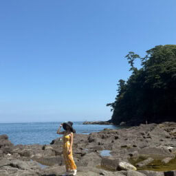 タイドプードル（潮溜り）で。