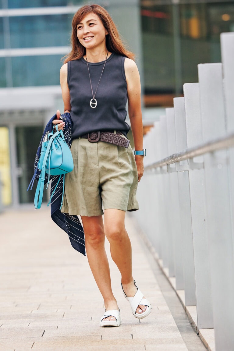 60代お手本スナップ】60代が「ショートパンツ」を品よく着こなすには