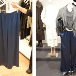 プラステ展示会25aw_サテンパンツ