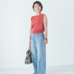 平塚由起さんのいつものデニムコーディネート