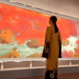 奥田元宗《奥入瀬（秋）》山種美術館