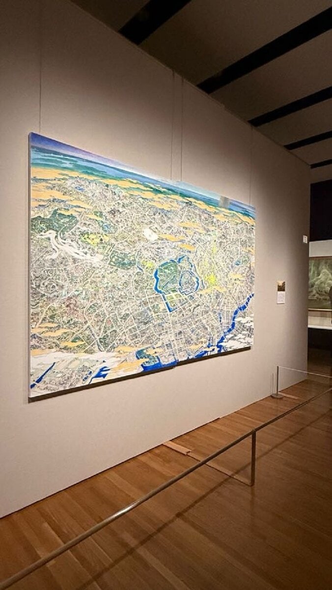 山口晃《東京圖1・0・4輪之段 槙楓図》山種美術館