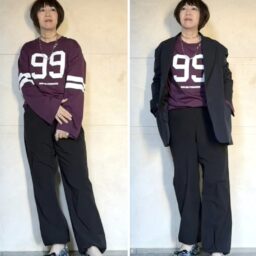 上林さん_ロンT・パンツコーデ