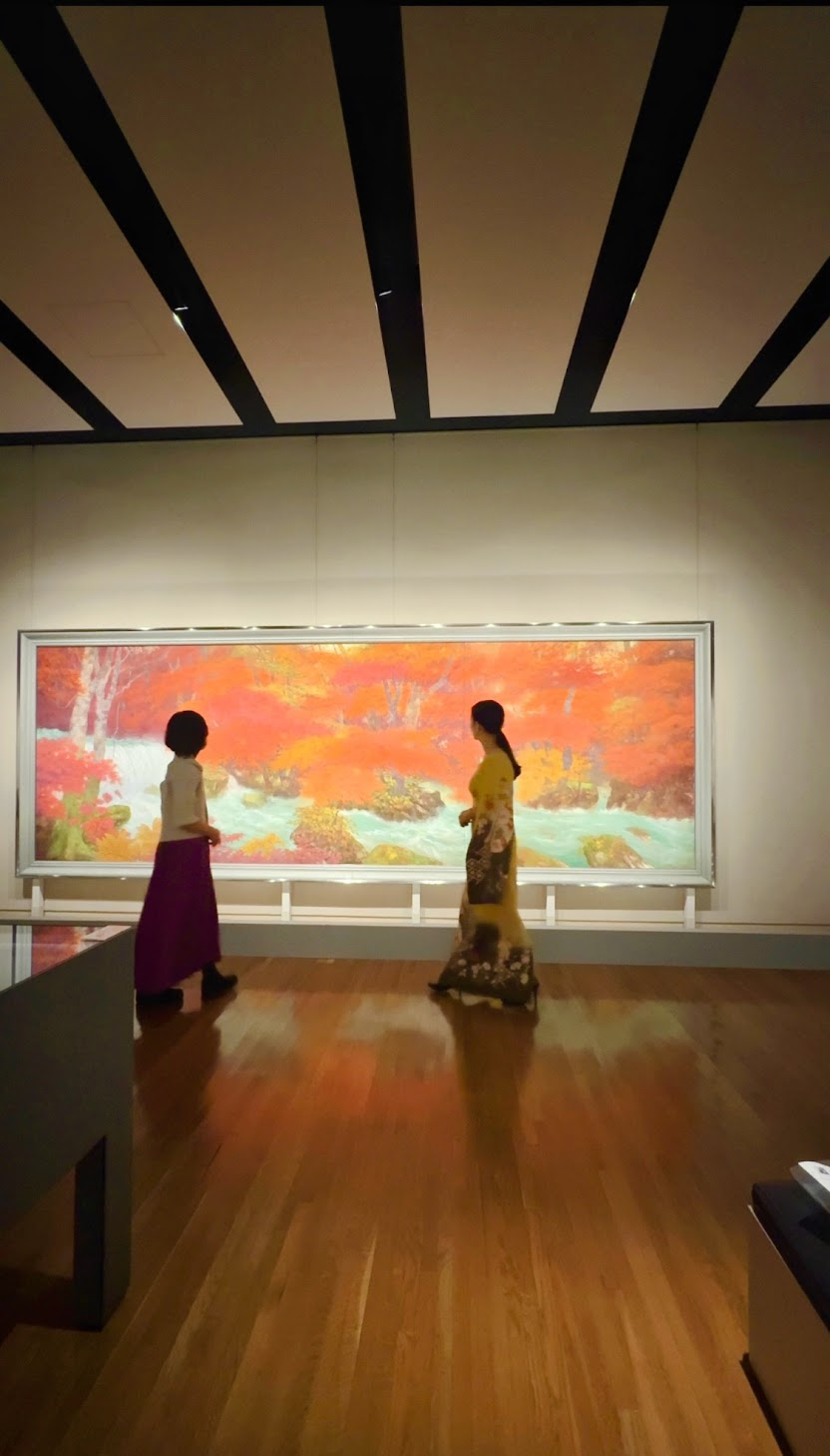 奥田元宗《奥入瀬（秋)》山種美術館 ：　幅6mの大作