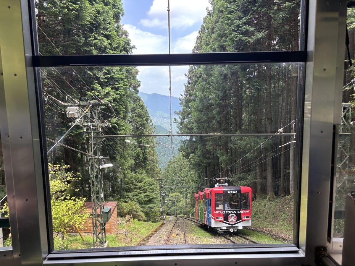 御岳山　ケーブルカー