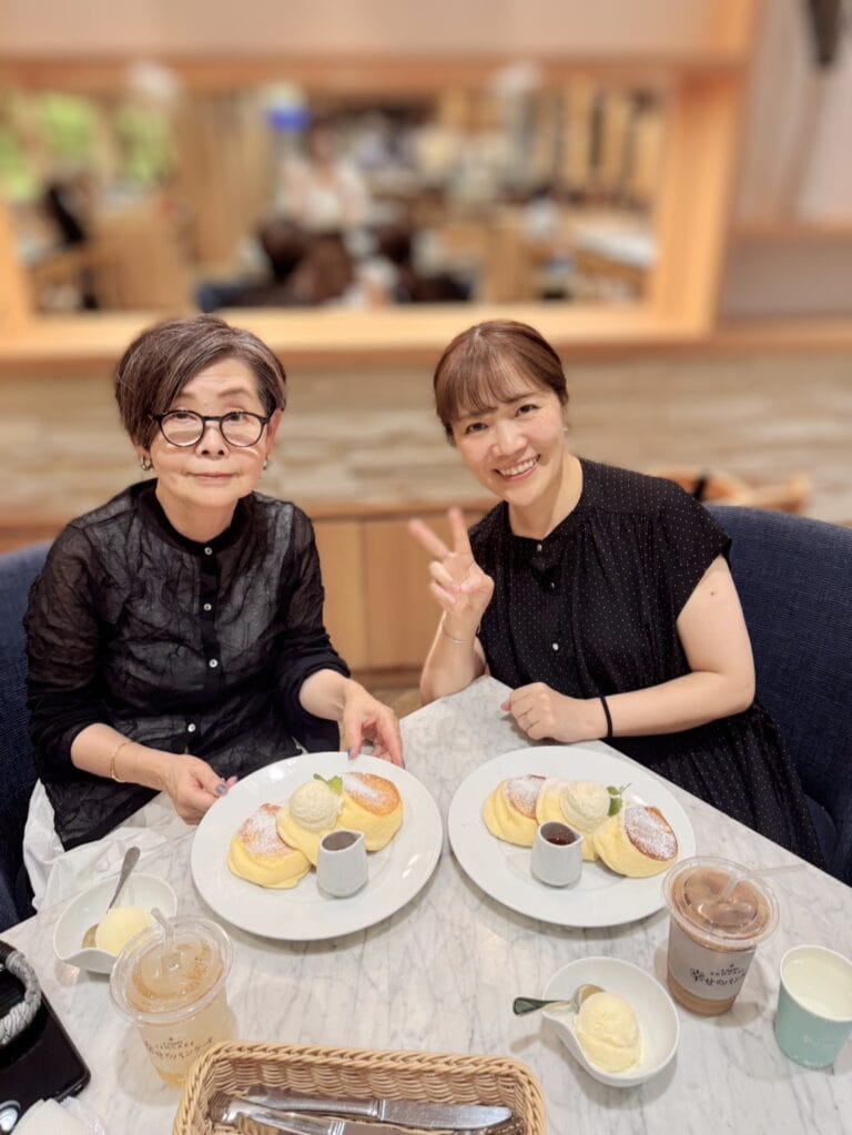 表参道 幸せのパンケーキ屋さんにて素敵ブロガー礒部さん