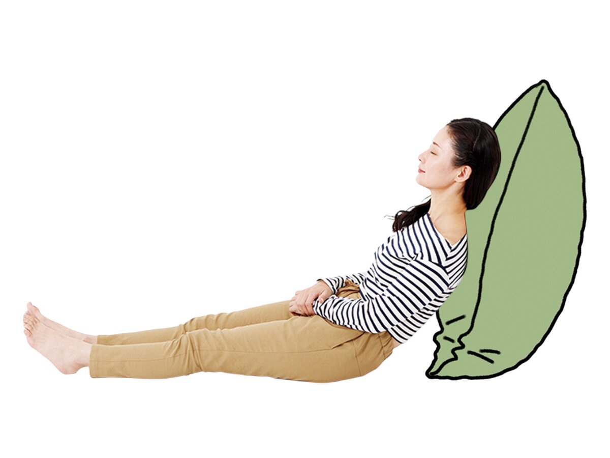 就寝時は、座るような姿勢で眠ると楽＆悪化予防に