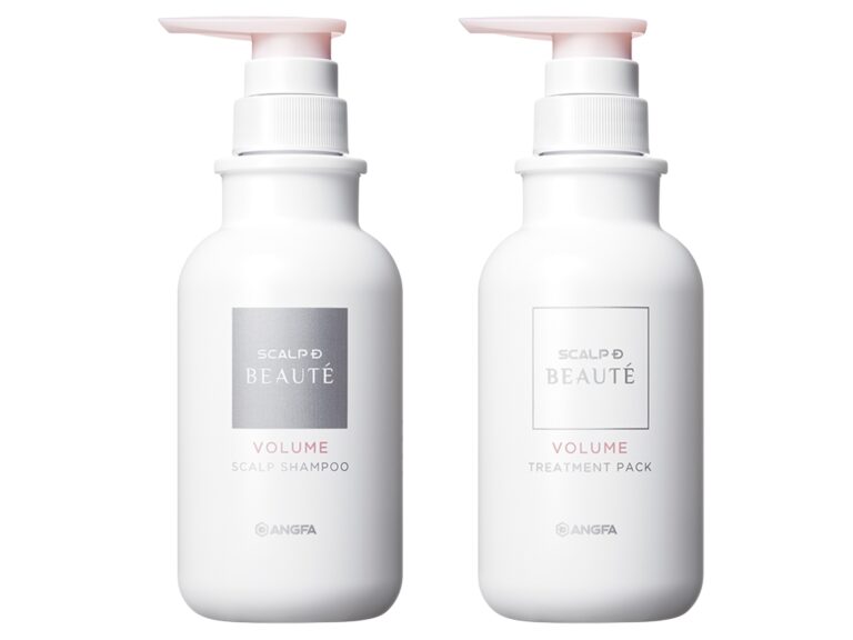 スカルプDボーテ薬用スカルプシャンプーボリューム［医薬部外品］、同 薬用スカルプトリートメント パック ボリューム［医薬部外品］ 各350㎖ 各¥4,300／ともにアンファー