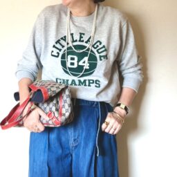 yumikoさんスウェット×デニムコーデポイント