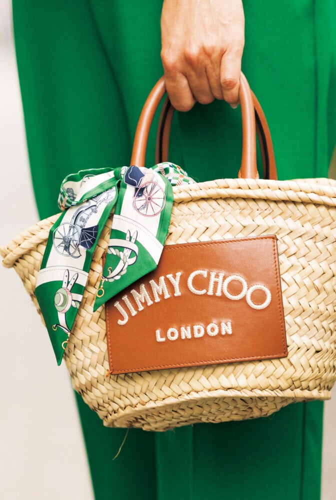 『ジミー チュウ』のかごバッグ