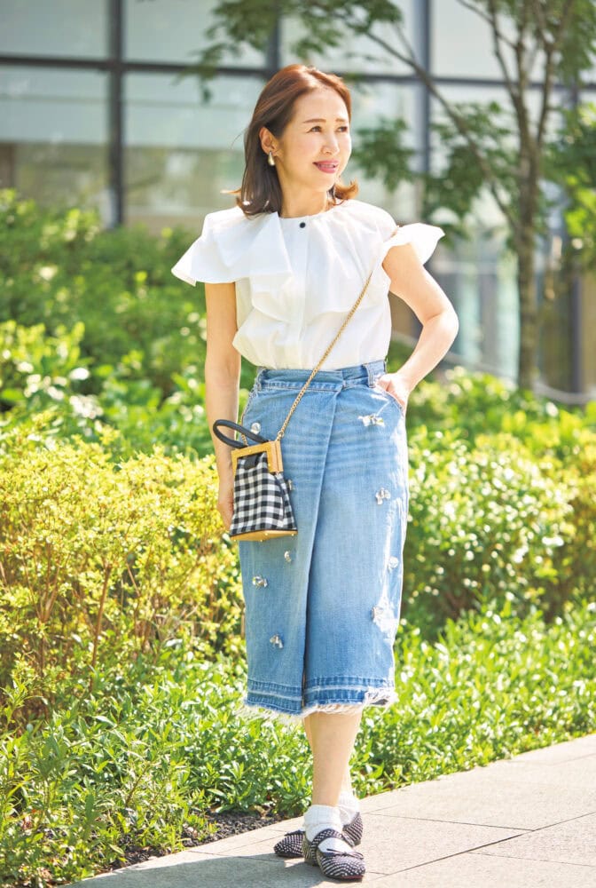 【60代お手本スナップ】いくつになっても大人可愛く♡は大阪マダムにお任せ!華やいだアイテムを上品に仕上げたおしゃれCHECK〈大阪〉