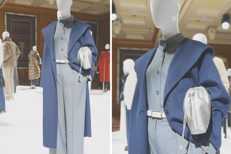 PLST_ウールブレンドリバーフーディーロングコート