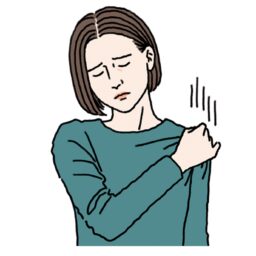肩の痛みが激しいために肩関節の可動域制限が多くなり、肩や腕を上げること自体が困難になります。