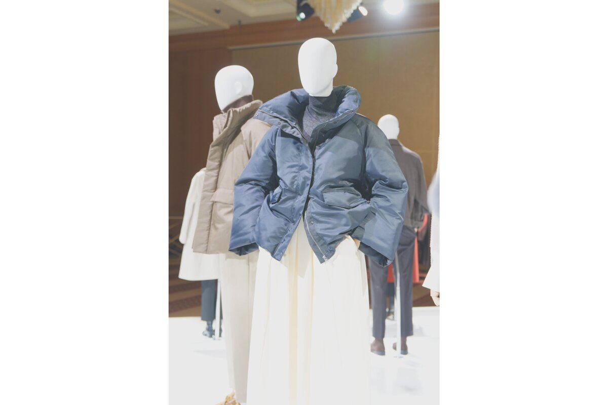 PLST_スタンドカラーパデッドブルゾン