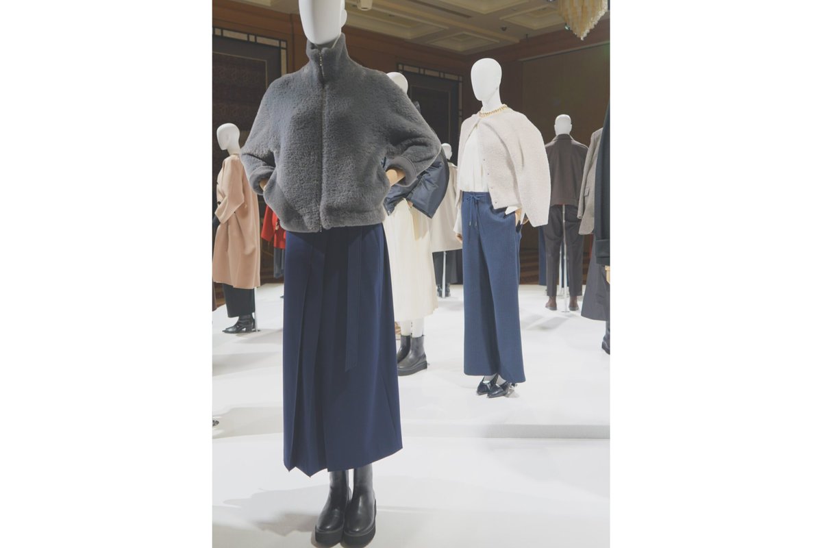 プラステ_フェザーヤーンジップアップブルゾン