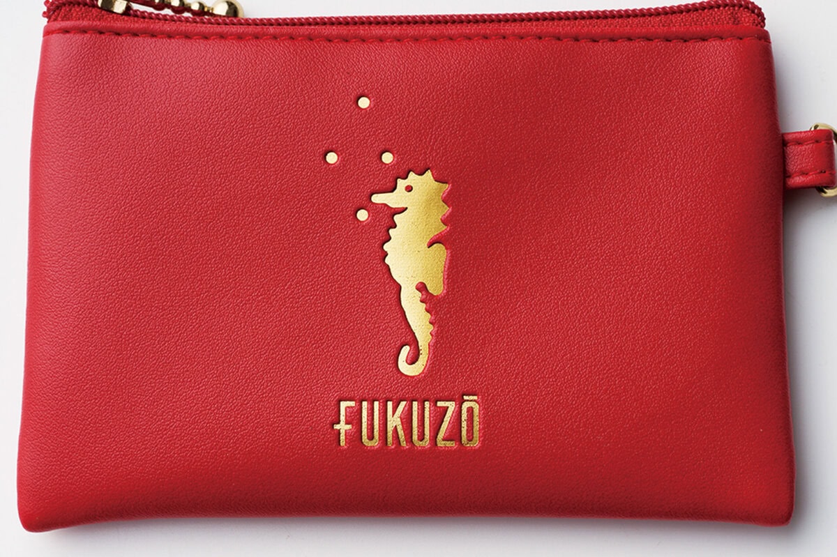 素敵なあの人2026年1月号付録「フクゾー」 ストラップつきレザー調ポーチセット