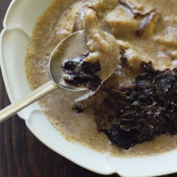 えごまスープのそば粉スジェビ