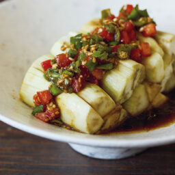 蒸しなすのナムル