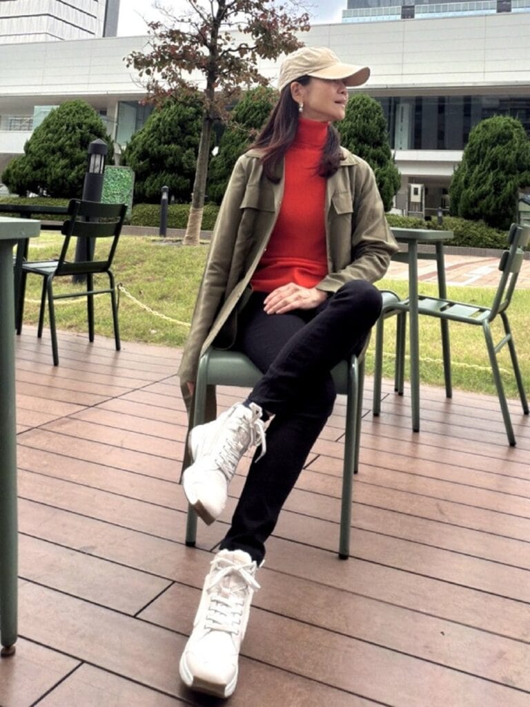桜井智子さん10月のある日のお休みコーデ