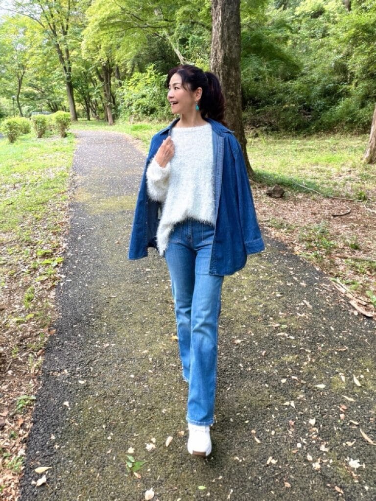 近所の公園での桜井智子さん