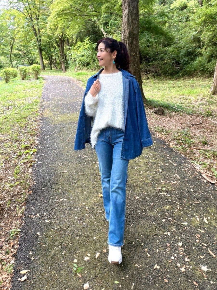 近所の公園での桜井智子さん
