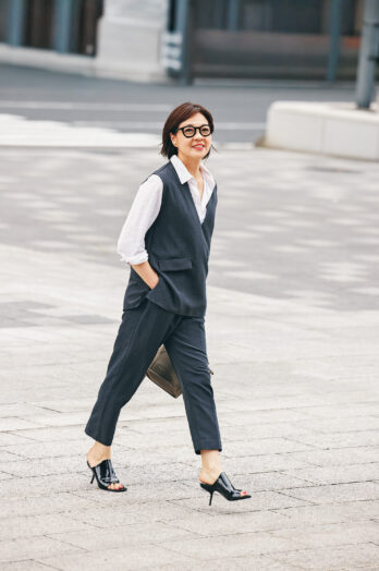 【60代お手本スナップ】東京マダムの「しまむら」&「H&M」をスタイリッシュな着こなしが参考になる!