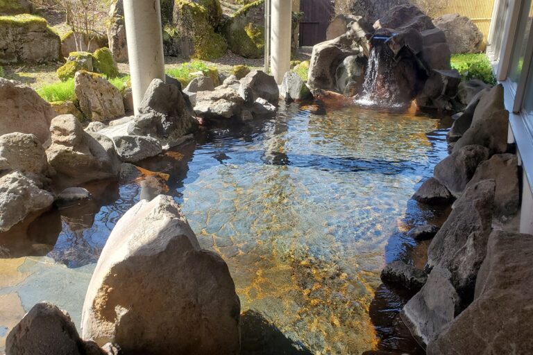 新潟県魚沼市 神湯温泉倶楽部 露天風呂
