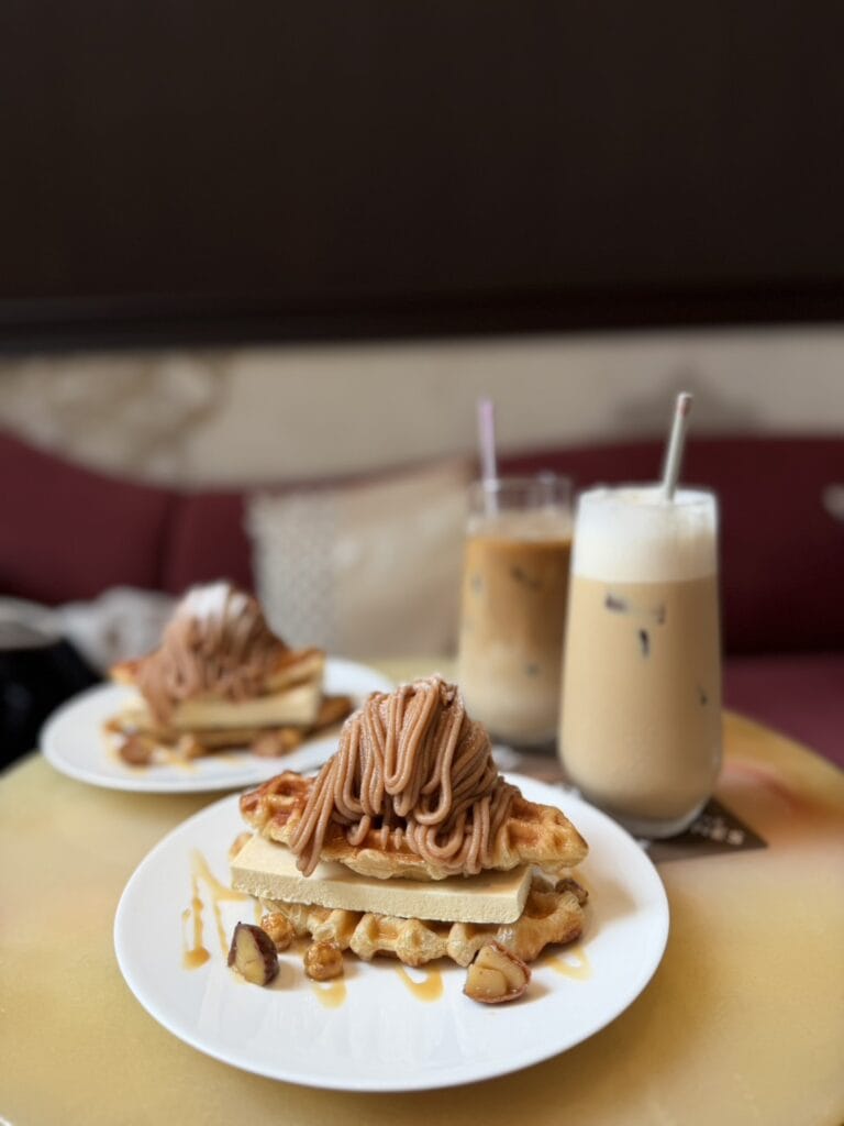 期間限定の「モンブランクロッフル」