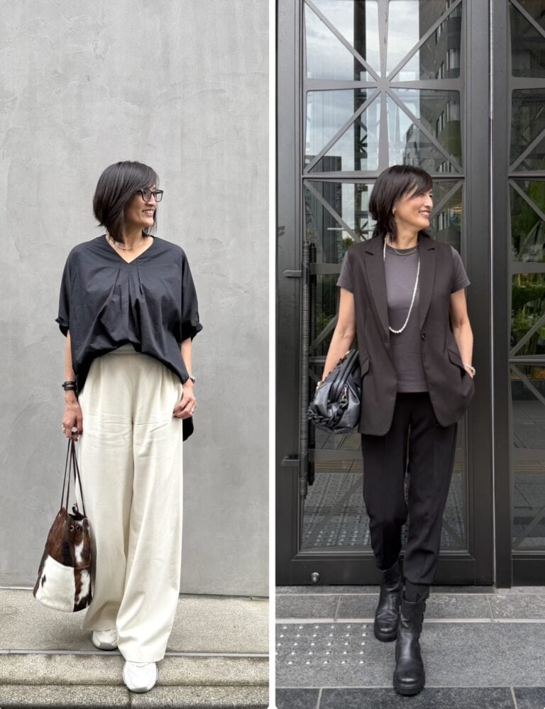 豊田さんの秋服コーデ