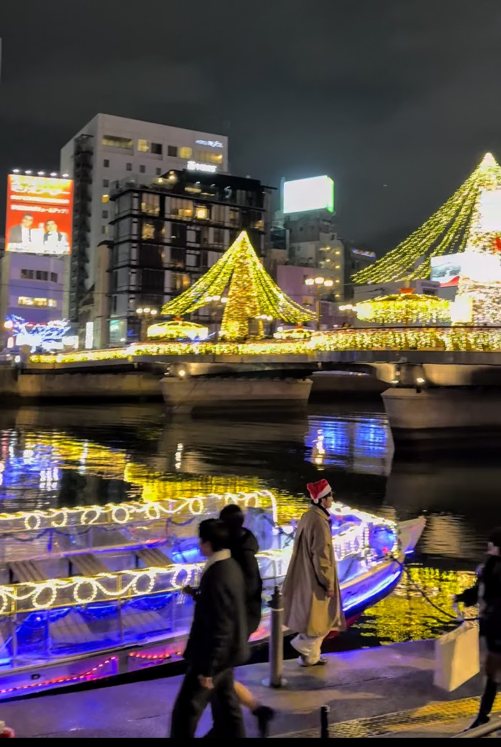 中洲クルーズ乗り場付近のイルミネーション