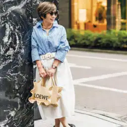 【第1位】【60代お手本スナップ】おしゃれすぎるマダムを銀座でキャッチ！チアリーディング練習後の69歳だなんて、カッコいい！