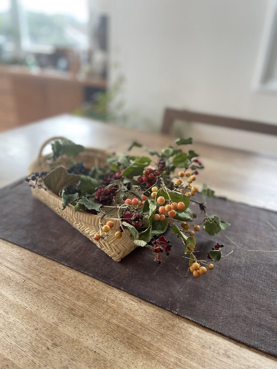 ほうき工房左京窯 あけびの籠