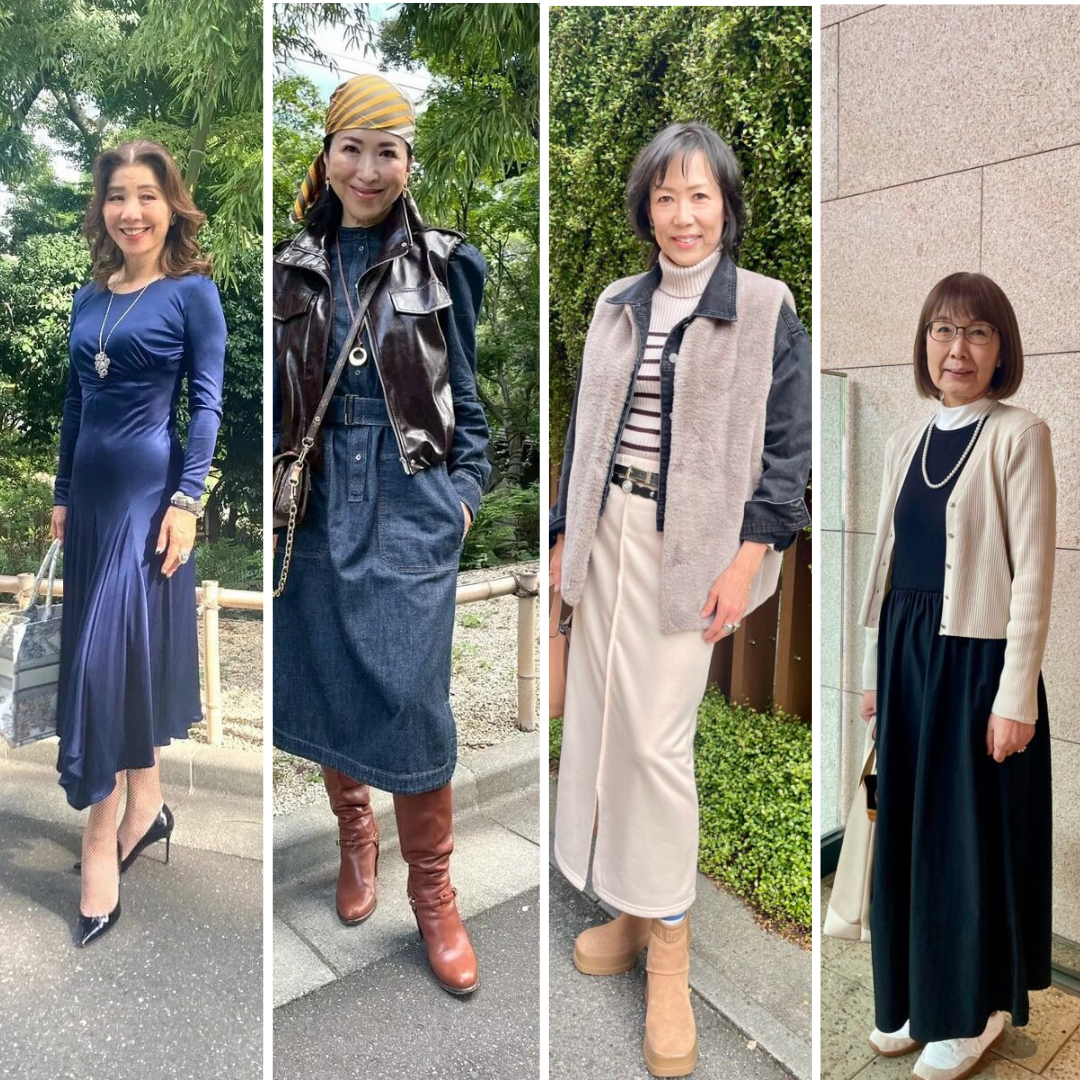 50代・60代の素敵読者4名のワンピース＆スカートの着こなしをチェック！
