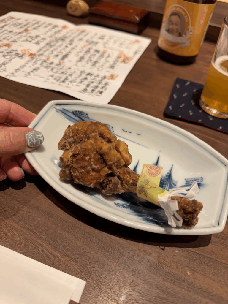 クリスマスシーズンでチキンがサーブされました