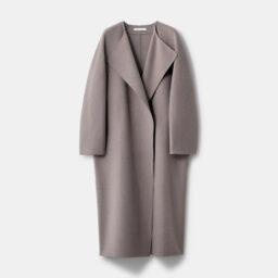 カシミヤブレンドリバーロングコート　￥49,000