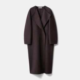 カシミヤブレンドリバーロングコート　￥49,000