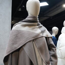 PLST_ジオメトリックニットストール